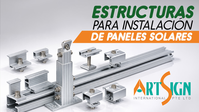 estructuras para paneles solares de la marca artsign en gee renovables