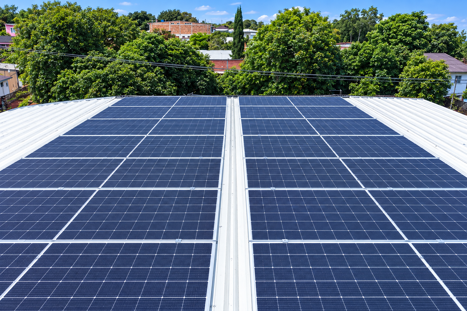 Foto de producto: panel Canadian Solar TOPBiHiKu7 e inversor Felicity IVGM