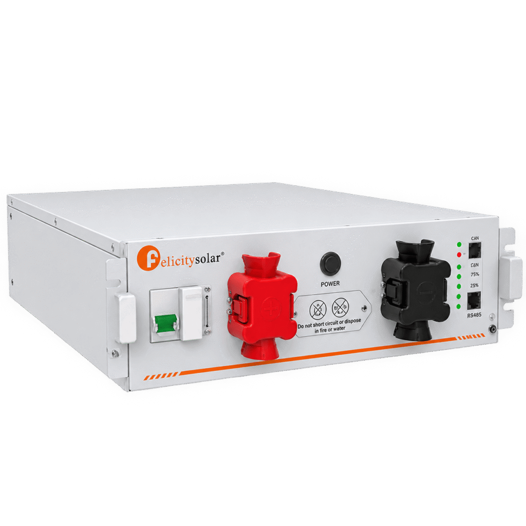 Sistema de Baterías de Litio Felicity Solar FLH48100UG1 — 3 clústeres, 61,44 kWh